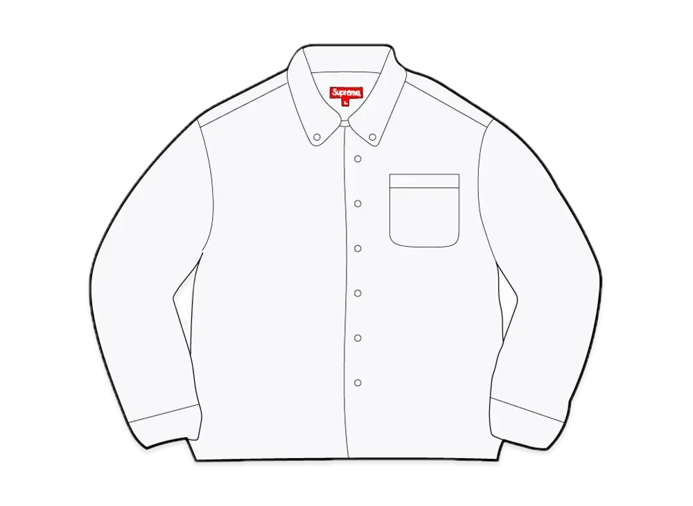Supreme Loose Fit Oxford Shirt "White"