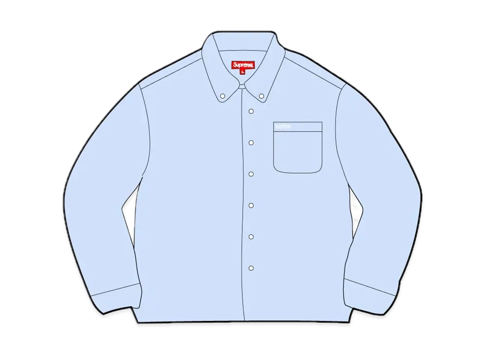 Supreme Loose Fit Oxford Shirt "Light Blue"