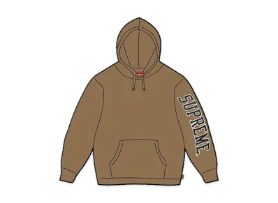 Supreme Sleeve Arc Hooded Sweatshirt "Dark Khaki"
