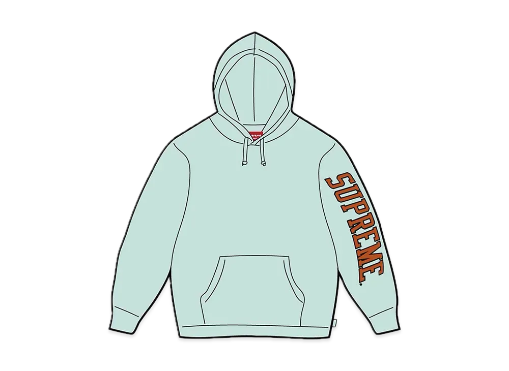 Supreme Sleeve Arc Hooded Sweatshirt "Pale Blue"