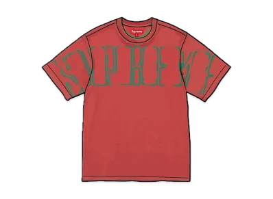Supreme Overprint Knockout S/S Top "Bright Red"