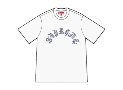 Supreme Old English S/S Top "White"