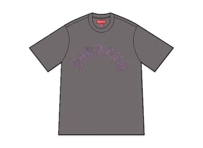 Supreme Old English S/S Top "Dark Grey"