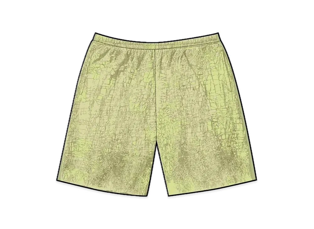 Supreme Crackle Sweatshort "Yellow"