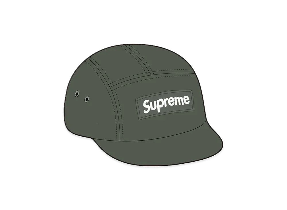 Supreme Waxed Cotton Camp Cap "Olive"