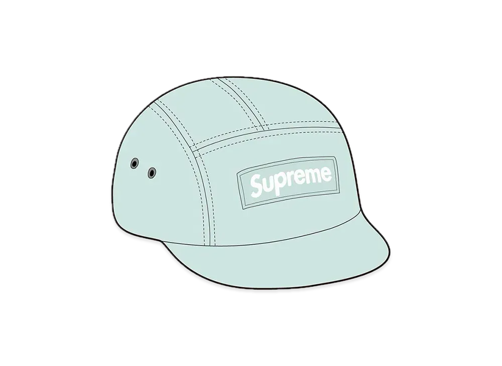 Supreme Waxed Cotton Camp Cap "Ice"