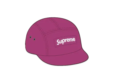 Supreme Waxed Cotton Camp Cap "Magenta"