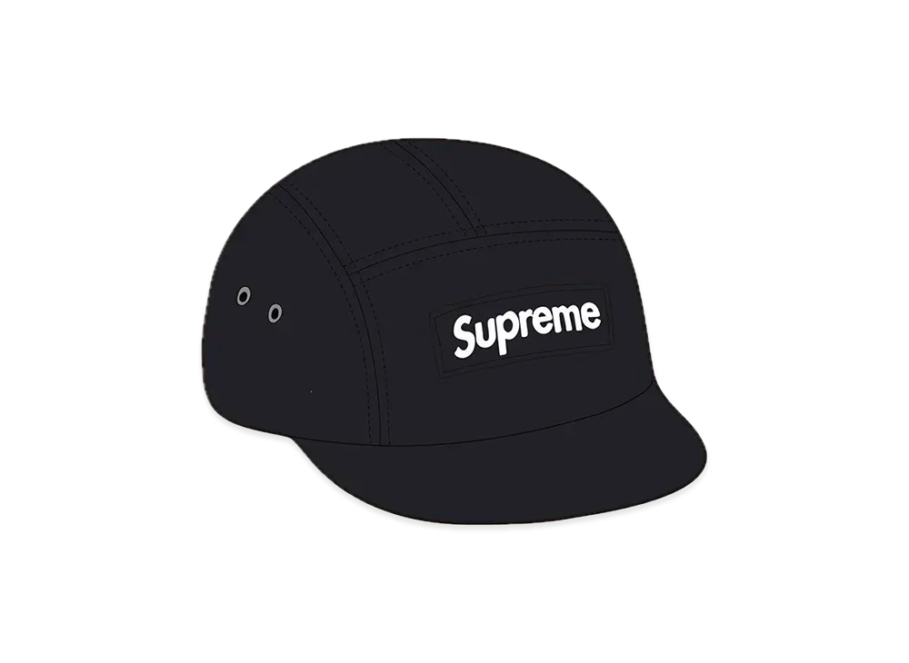 Supreme Waxed Cotton Camp Cap "Black"