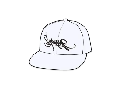 Supreme Handstyle 6-Panel "White"