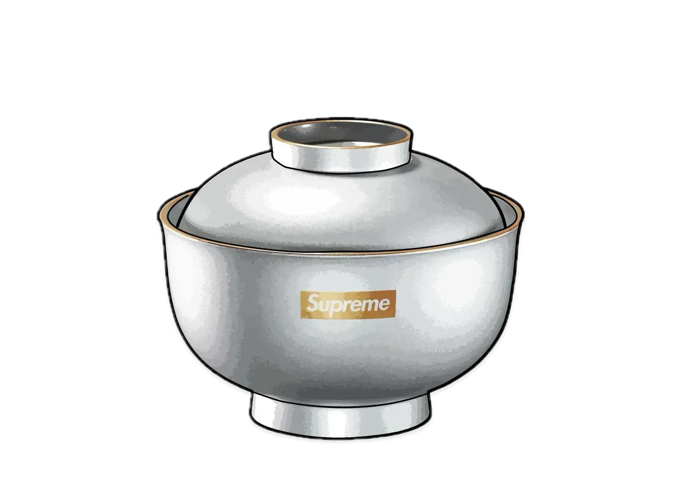 Supreme / Zoni Glitter Bowl "Silver"