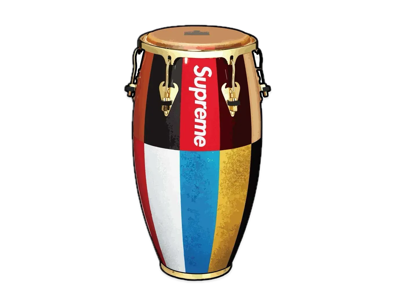 Supreme x Latin Percussion Conga Drum "Multi"