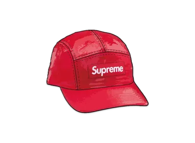 Supreme Gloss Ripstop Camp Cap "Red"