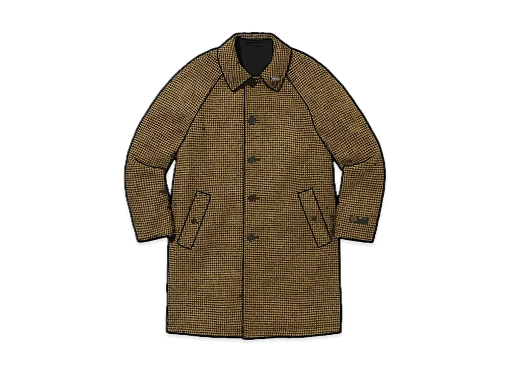 Supreme Reversible Houndstooth Overcoat 