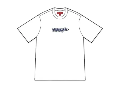 Supreme Banner S/S Top "White"