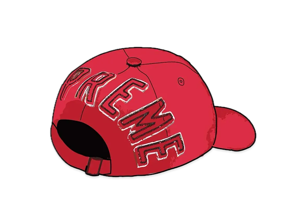 Supreme Back Arc 6-Panel "Red"