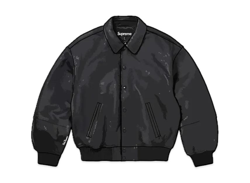 Supreme Gore-Tex Infinium Windstopper Leather Varsity Jacket Supreme Gore-Tex Infinium Windstopper Leather Varsity Jacket