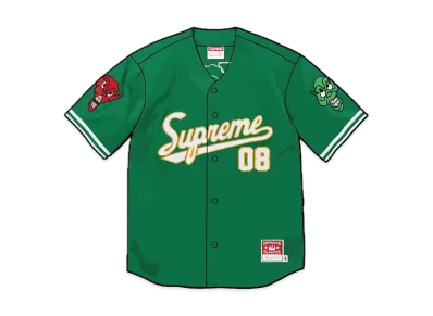 Supreme /Mitchell & Ness Downtown Hell Baseball Jersey "Green"