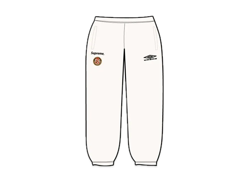 Supreme Umbro Cotton Ripstop Track Pant "White"