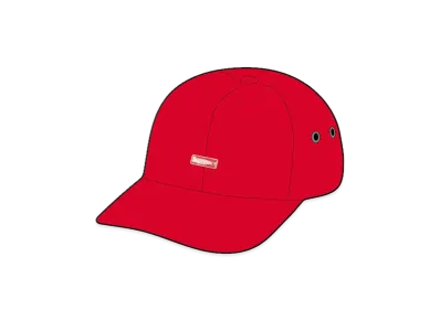Supreme Enamel Logo 6-Panel "Red"