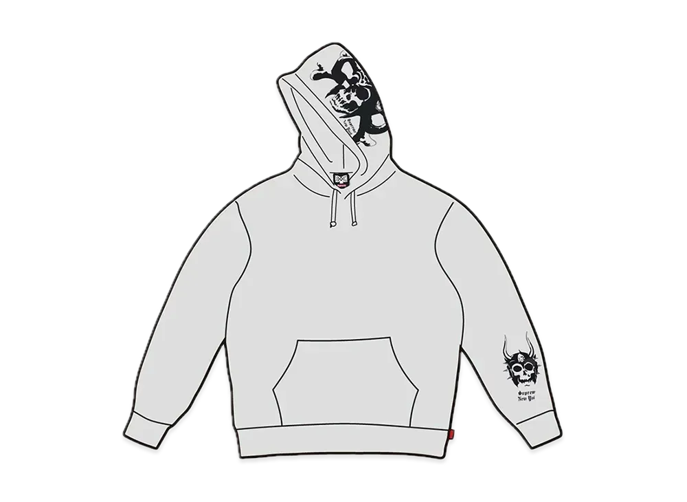 Supreme Bounty Hunter Hooded Sweatshirt "Ash Grey"