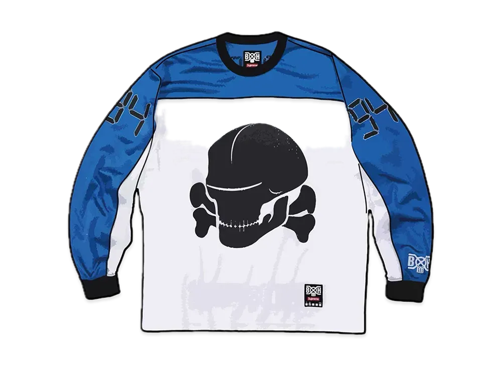 Supreme Bounty Hunter Mesh Moto Jersey "White"