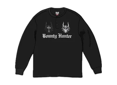 Supreme Bounty Hunter Thermal Henley L/S Top "Black"