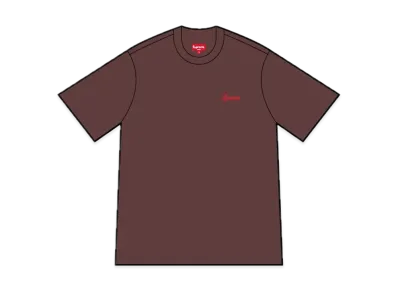Supreme Washed Script S/S Top "Dark Brown"