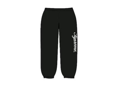 Supreme Raised Script Sweatpant "Black"