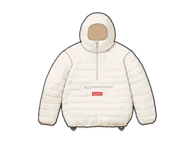 Supreme Micro Down Half Zip Hooded Pullover "White" (23FW)