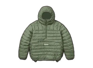 Supreme Micro Down Half Zip Hooded Pullover "Olive" (23FW)