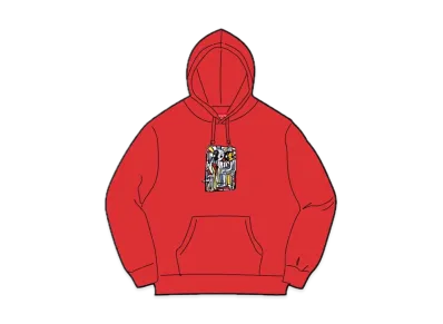 Supreme Neil Blender Mosaic Hooded Sweatshirt "Burnt Red"