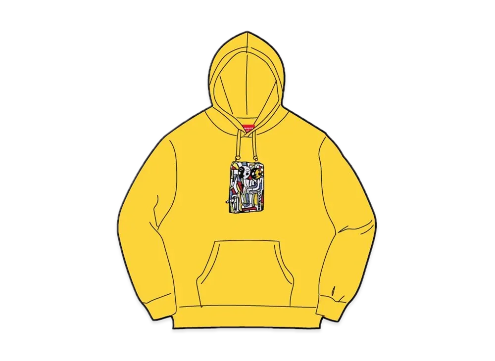 Supreme Neil Blender Mosaic Hooded Sweatshirt "Yellow"