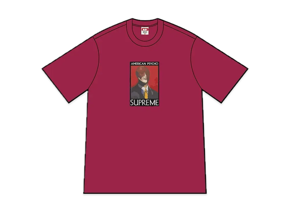 Supreme American Psycho Tee "Cardinal"