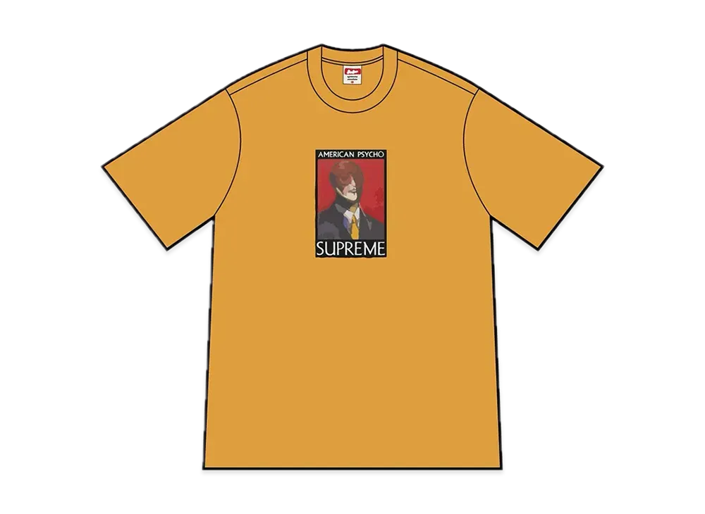 Supreme American Psycho Tee "Mustard"