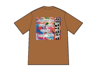 Supreme Static Tee "Light Brown"