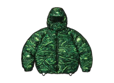 Supreme H.R. Giger Jacquard Down Puffer Jacket "Green"
