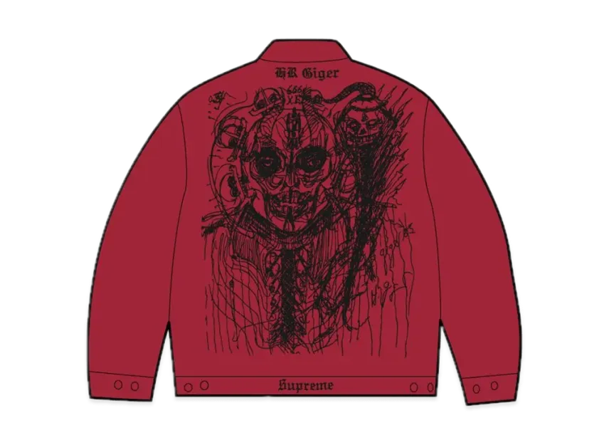 Supreme H.R. Giger Embroidered Work Jacket Supreme H.R. Giger Embroidered Work Jacket