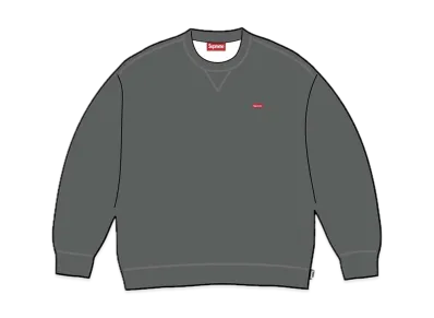 Supreme Small Box Crewneck "Charcoal" (23FW)