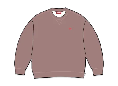 Supreme Small Box Crewneck "Heather Mauve" (23FW)