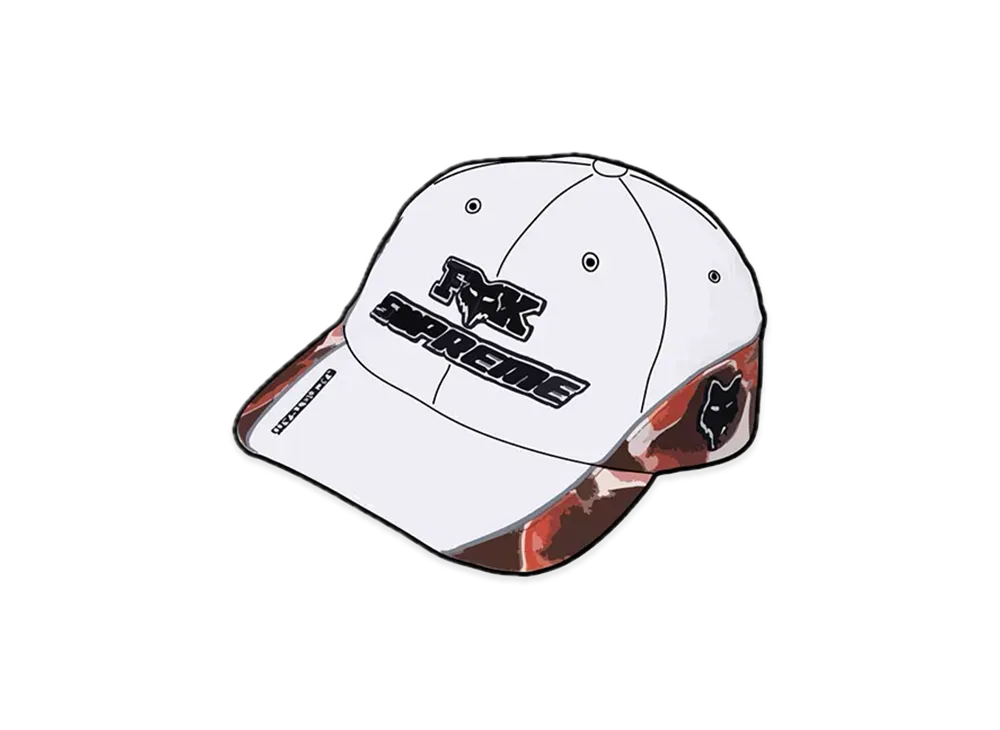 Supreme / Fox Racing 6-Panel "White"