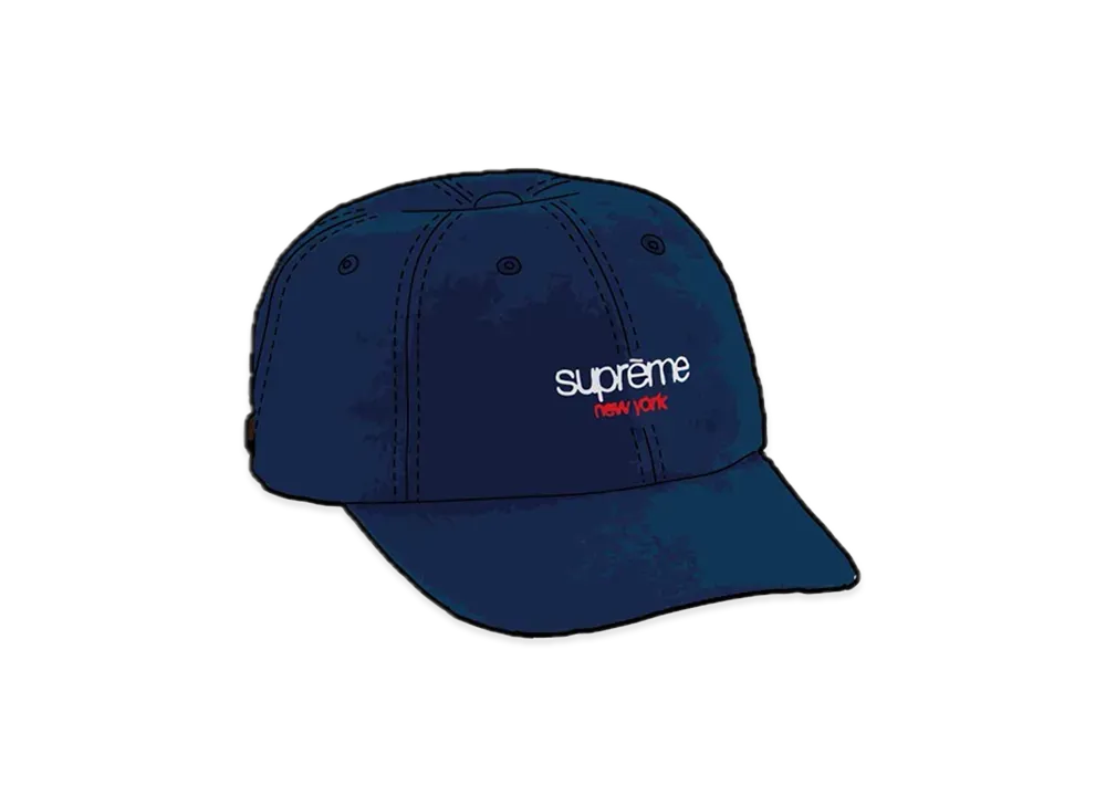 Supreme Washed Flannel 6-Panel "Navy"