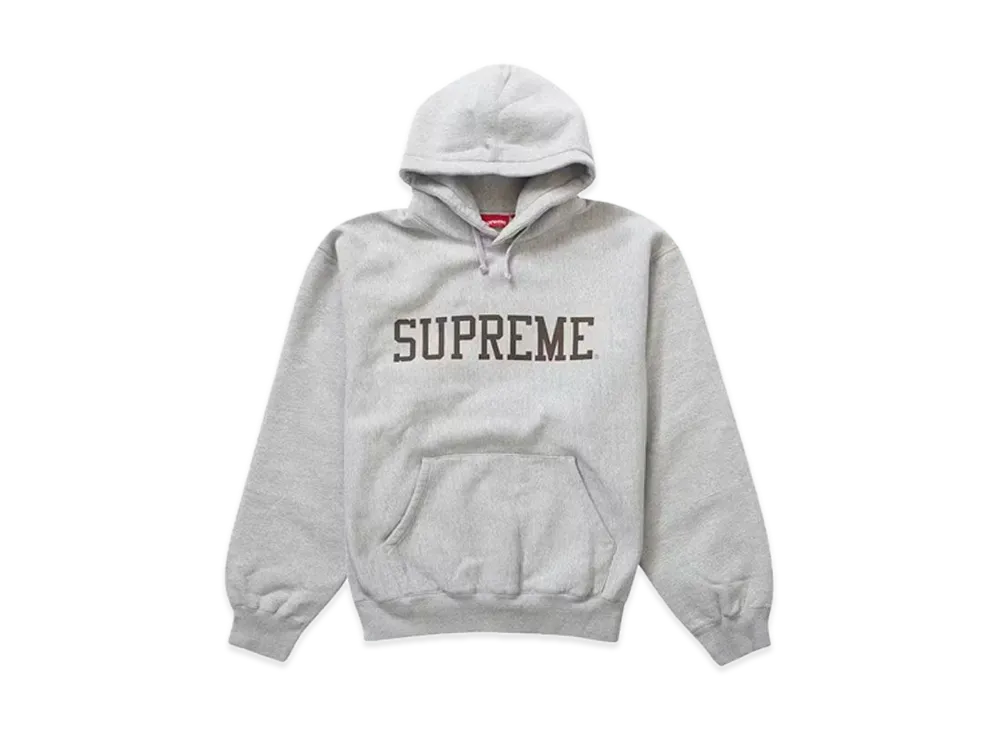 Supreme Varsity Hooded Sweatshirt "Heather Gray"