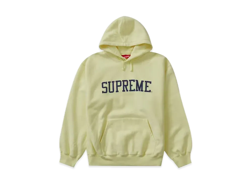 Supreme Varsity Hooded Sweatshirt "Light Yellow"