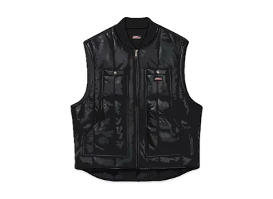 Supreme x Dickies Leather Work Vest "Black"