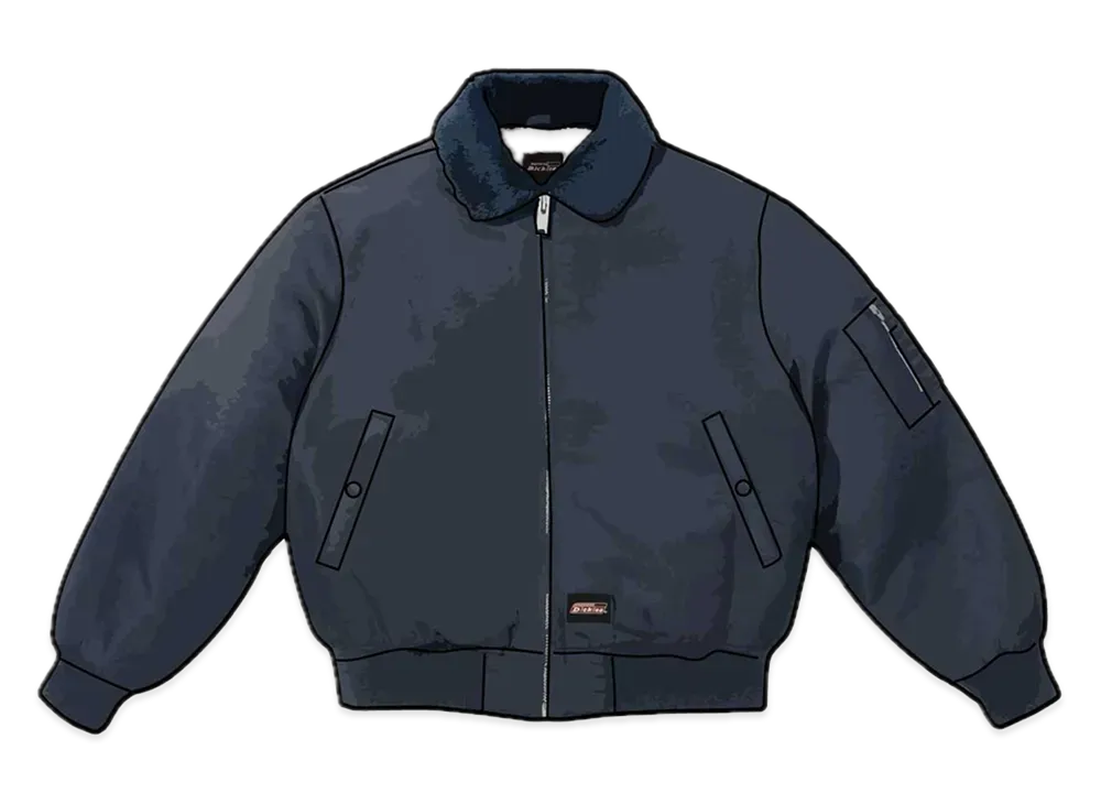 Supreme x Dickies Fur Collar Bomber Jacket "Navy"