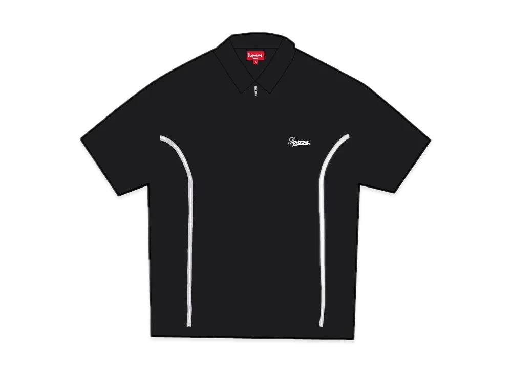 Supreme Piping Zip Up Polo 