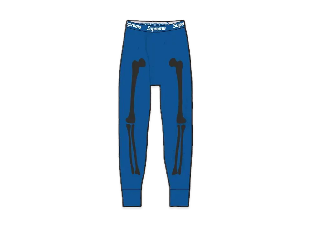 Supreme x Hanes Bones Thermal Pant (1 Pack) "Blue"