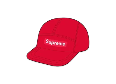 Supreme Corduroy Camp Cap "Red" (23FW)