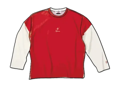 Supreme / Stone Island L/S Top "Red"