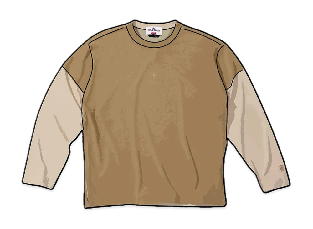 Supreme / Stone Island L/S Top "Tan"